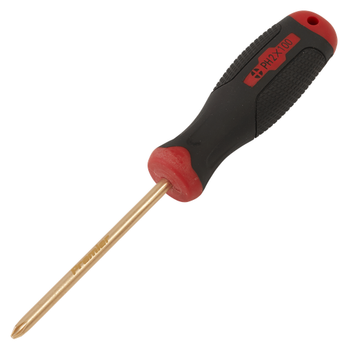 [NS097] Sealey Screwdriver Phillips #2 x 100mm - Non-Sparking