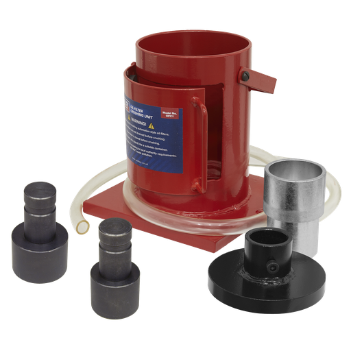 [OFC1COMBO] Sealey Oil Filter Crusher & Adaptor Combo