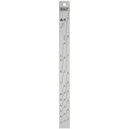 [PA04] Sealey Aluminium Paint Measuring Stick 2:1/4:1