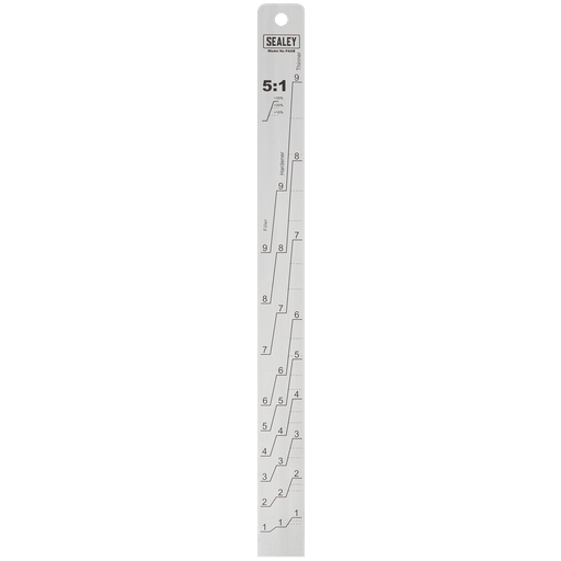 [PA08] Sealey Aluminium Paint Measuring Stick 5:1/5:3