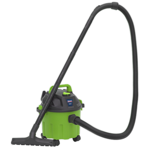 [PC102HV] Sealey Vacuum Cleaner Wet & Dry 10L 1000W/230V - Green