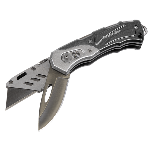 [PK37] Sealey Premier Locking Pocket Knife Twin-Blade