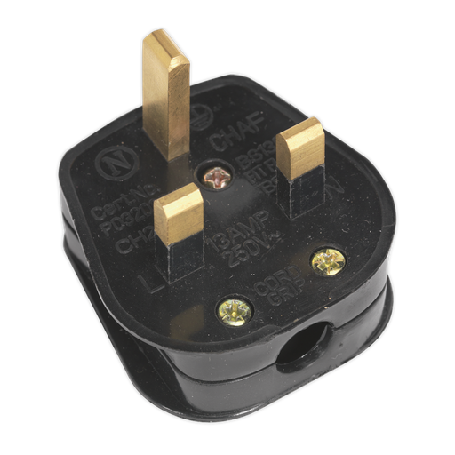 [PL13/320S] Sealey 13A Plug - Black