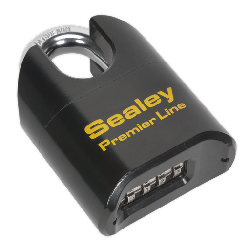 [PL603S] Sealey Premier™ Steel Body Combination Padlock Shrouded Shackle 62mm