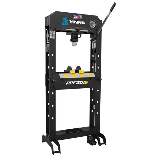 [PPF301S] Sealey Viking Floor Type Air/Hydraulic Press with Sliding Ram and Foot Pedal 30 Tonne