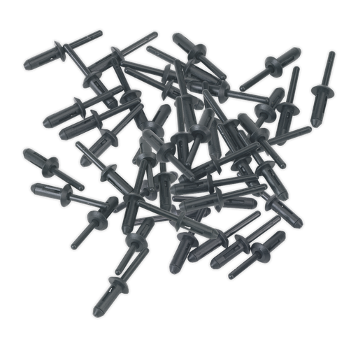 [PR001] Plastic Rivet 6.6 x 17.2mm - Pack of 50