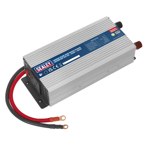 [PSI1000] Sealey Pure Sine Wave Power Inverter 1000W 12V