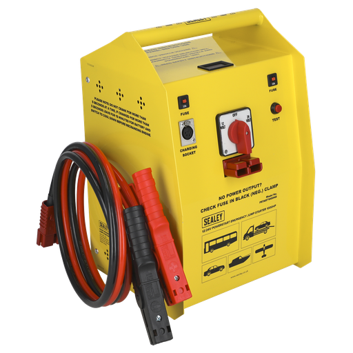[PSTART1000HD] Sealey 12/24V Emergency Heavy-Duty Jump Starter 1000hp Start