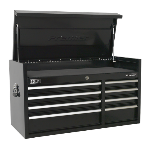 [PTB104008] Sealey Premier™ Heavy-Duty Extra-Wide Topchest 8 Drawer 1040mm - Black