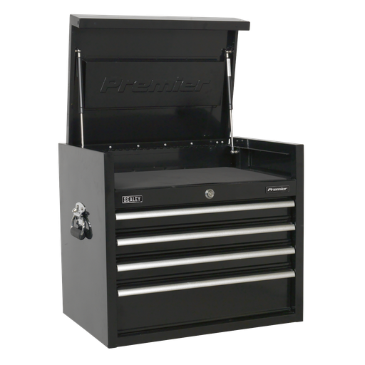 [PTB66004] Sealey Premier™ Heavy-Duty Topchest 4 Drawer 660mm - Black