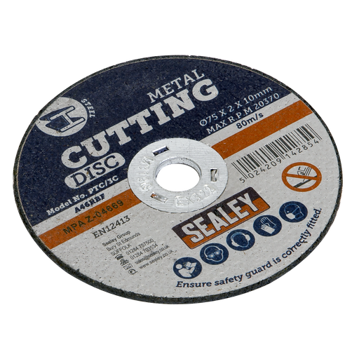 [PTC/3C] Sealey 75 x 2mm Cutting Disc 10mm Bore