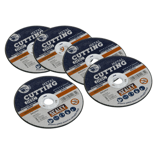 [PTC/3C5] Sealey 75 x 2mm Cutting Disc 10mm Bore - Pack of 5