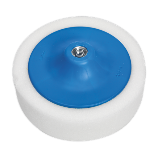 [PTC/CH/5/8-W] Sealey 150 x 50mm Buffing & Polishing Foam Head 5/8"UNC - White/Dense