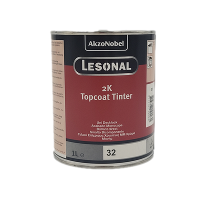 [LES.523305] 1ltr Lesonal 2K Topcoat  32 Bright Red Tinter (Each)