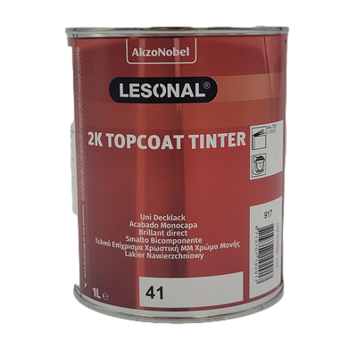 [LES.523307] 1ltr Lesonal 2K Topcoat  41 Blue (Green) Transparent Tinter (Eac