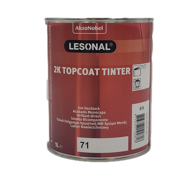 [LES.523317] 1ltr Lesonal 2K Topcoat  71 Orange (Red) Tinter (Each)