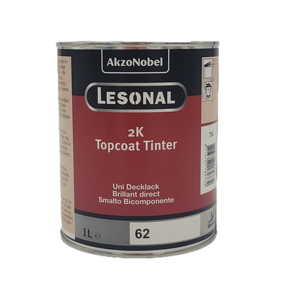 [LES.524325] 1ltr Lesonal 2K Topcoat  62 Yellow (Green) Tinter (Each)