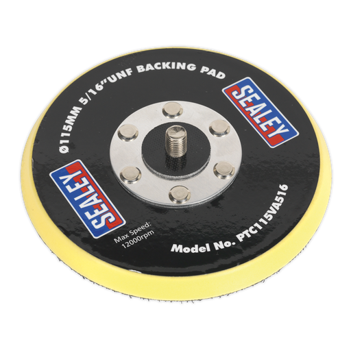 [PTC115VA516] Sealey 115mm Backing Pad Hook-and-Loop 5/16"UNF