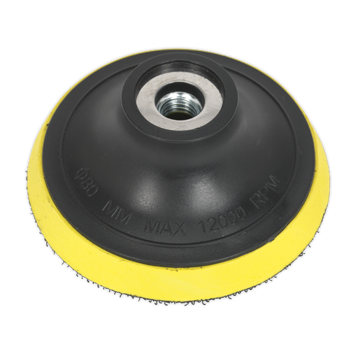 [PTC75VM10] Sealey 75mm Hook-and-Loop Backing Pad M10 x 1.5mm
