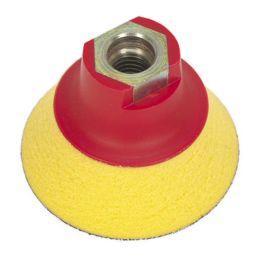 [PTCBPV4S] Sealey 75mm Hook-and-Loop Ultra-Soft Backing Pad M14 x 2mm