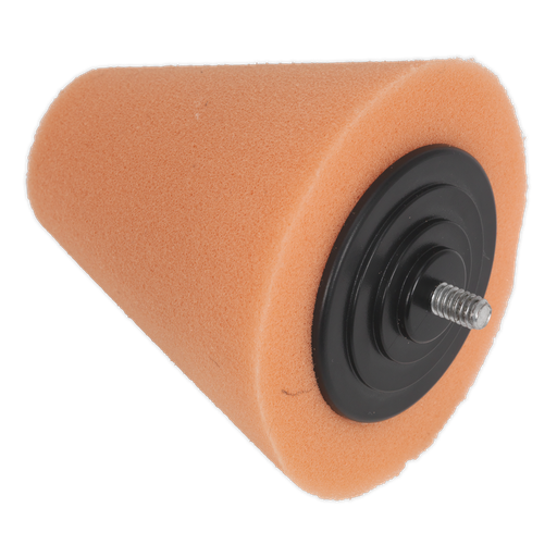 [PTCCHC85O] Sealey Buffing & Polishing Foam Cone - Orange/Firm