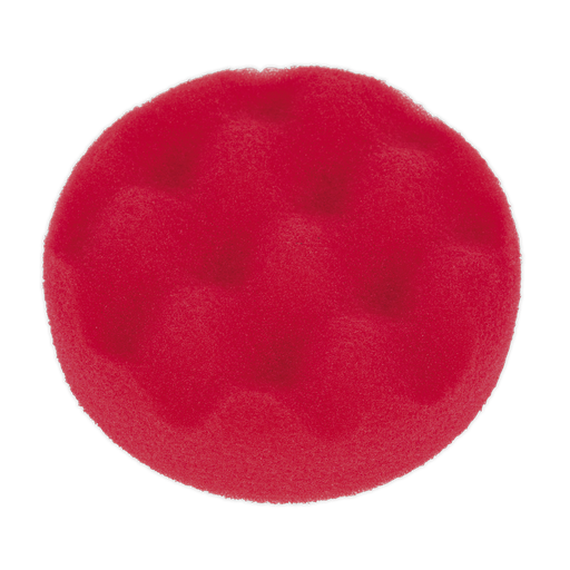 [PTCCHW80R] Sealey Hook-and-Loop Buffing & Polishing Foam Head 80 x 25mm - Red/Ultra-Soft