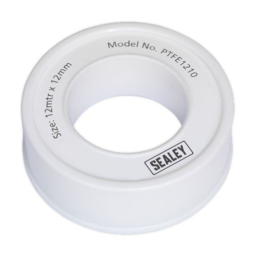 [PTFE1210] Sealey PTFE Thread Sealing Tape 12mm x 12m