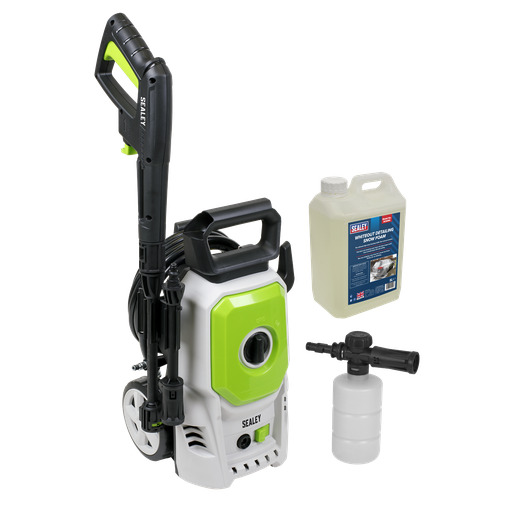 [PW1610COMBO] Sealey Pressure Washer with Snow Foam 100bar 390L/hr