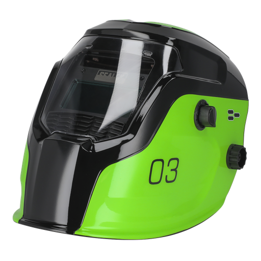 [PWH3] Auto Darkening Welding Helmet Shade 9-13 - Green