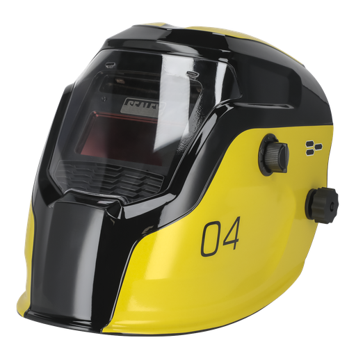 [PWH4] Auto Darkening Welding Helmet Shade 9-13 - Yellow