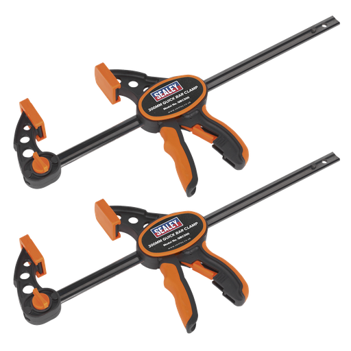 [QBC3002] Sealey Quick Bar Clamp Set 300mm 2pc