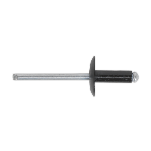 [RAB4814L] Sealey Aluminium Large Flange Rivet 4.8 x 14mm, Black - Pack of 200