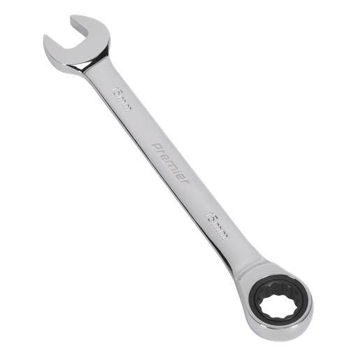 [RCW15] Sealey Premier Combination Ratchet Spanner 15mm