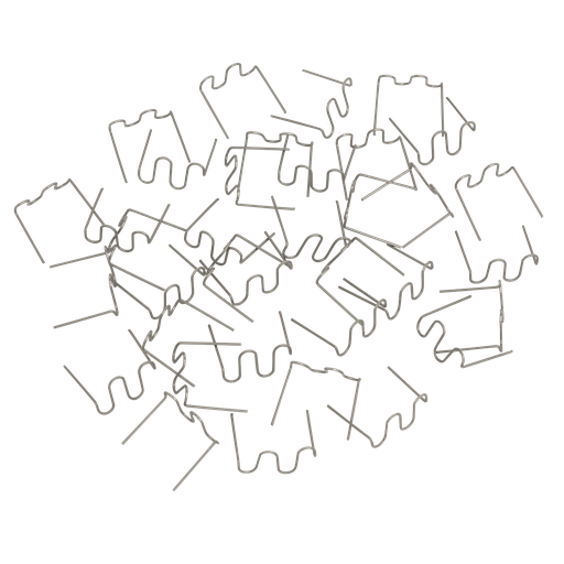 [RE06W] Wave Staple 0.6mm - Pack of 100