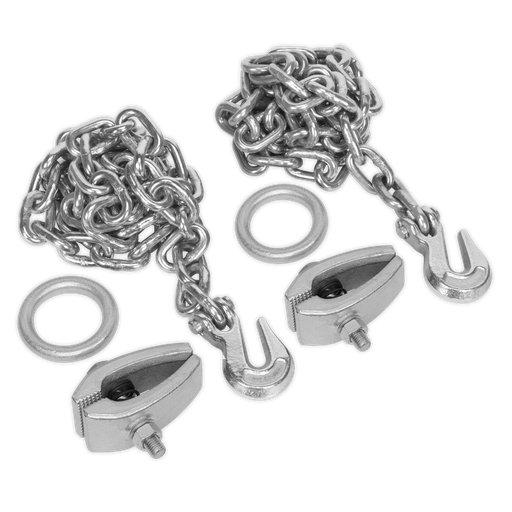 [RE91/5/CK] Sealey Chain Kit 2 x 2m Chains 2 x Clamps
