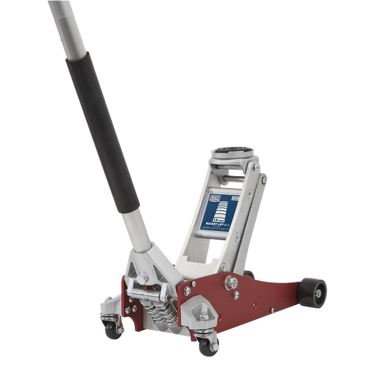 [RJA1550] Premier Low Profile Aluminium Trolley Jack with Rocket Lift 1.5 Tonne