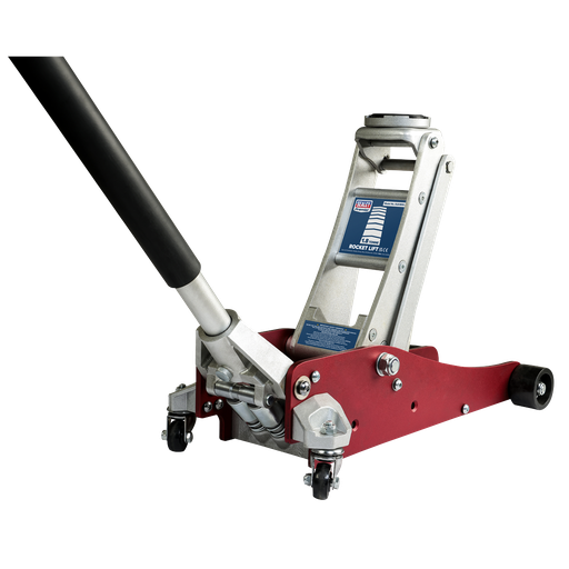 [RJA1800] Sealey Premier Low Profile Aluminium Trolley Jack with Rocket Lift 1.8 Tonne