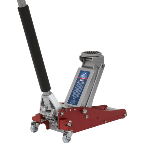 [RJAS1500] Sealey Aluminium/Steel Trolley Jack with Rocket Lift 1.5 Tonne