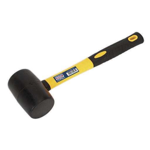 [RMB100] Sealey Premier Rubber Mallet with Fibreglass Shaft 1lb