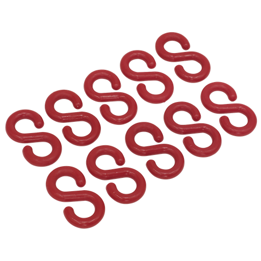 [RSH10] Sealey Plastic Chain S-Hook - Pack of 10