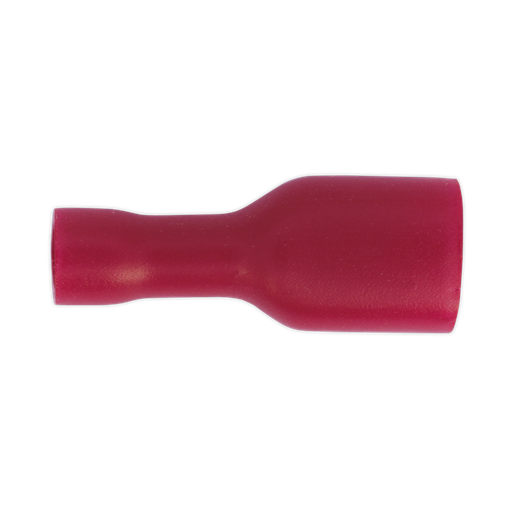 [RT16] Sealey Fully Insulated Female Terminal 6.3mm, Red - Pack of 100