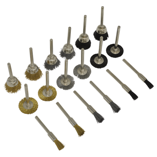 [RTA18WB] Sealey Rotary Tool Brush Set 18pc