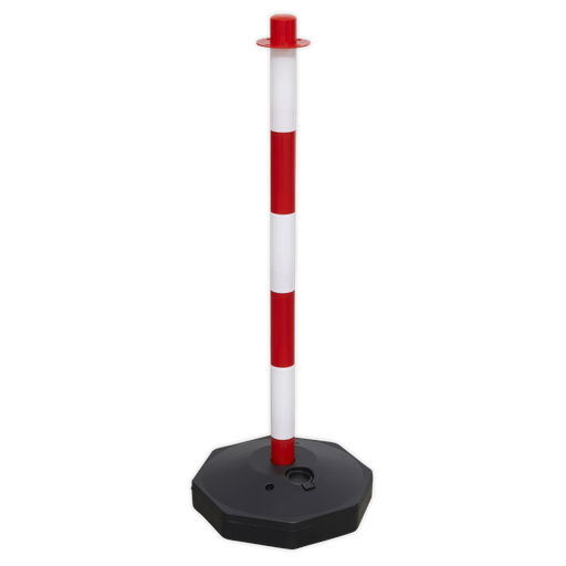 [RWPB01] Sealey Red/White Post with Base