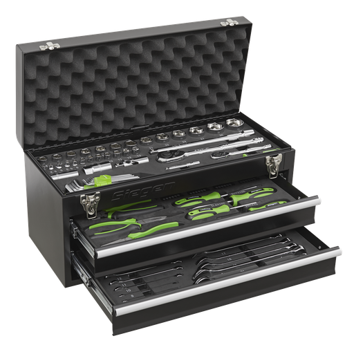 [S01055] Sealey Siegen Portable Tool Chest 2 Drawer with Tool Kit 90pc