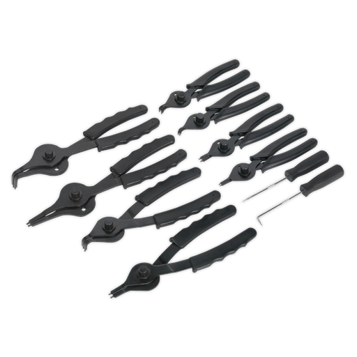 [S01064] Sealey Siegen Internal/External Circlip Pliers Set 10pc