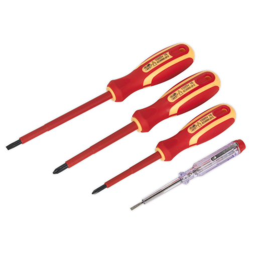 [S01155] Sealey Siegen Electrician's Screwdriver Set 4pc - VDE Approved