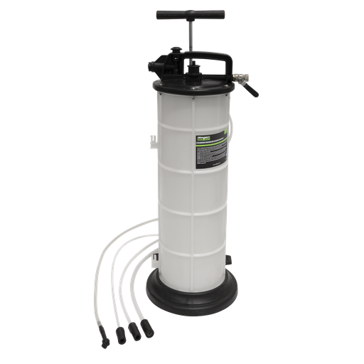 [S01168] Sealey Manual/Air Vacuum Oil & Fluid Extractor 9L