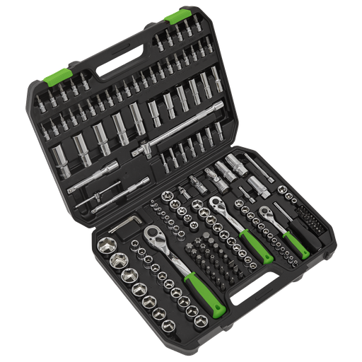 [S01211] Sealey Siegen Socket Set 1/4", 3/8" & 1/2"Sq Drive 171pc