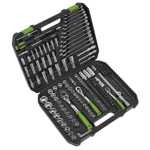 [S01212] Sealey Siegen Socket Set 1/4", 3/8" & 1/2"Sq Drive 219pc