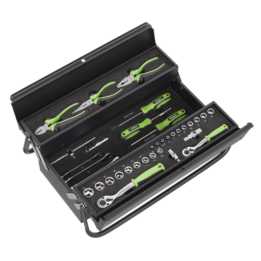[S01215] Siegen Cantilever Toolbox with Tool Kit 70pc